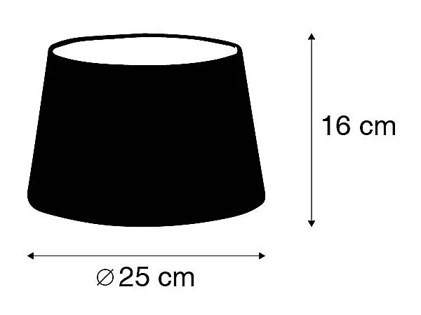 Abat-jour en lin marron 25/16