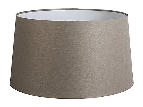 Abat-jour en lin taupe 45 cm