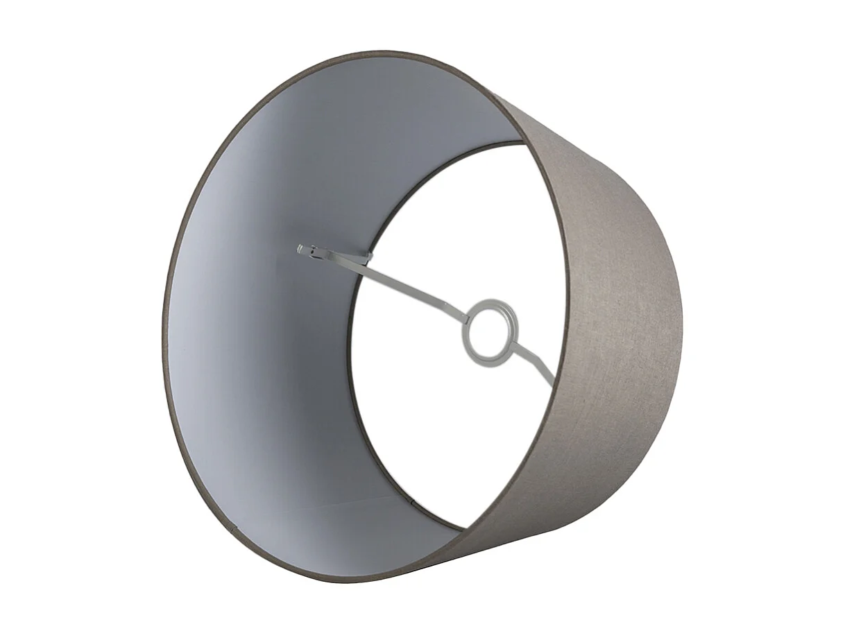 Abat-jour en lin taupe 45 cm