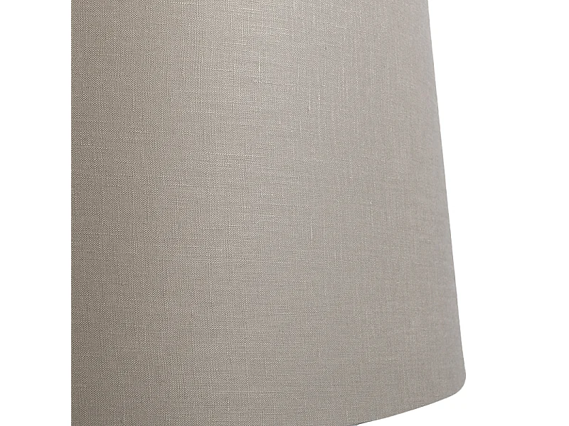 Abat-jour en lin taupe 45 cm