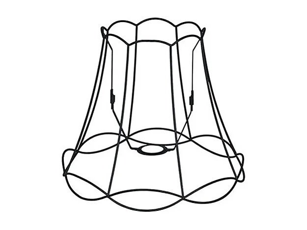 Abat-jour en métal noir 35/29 - Granny Frame