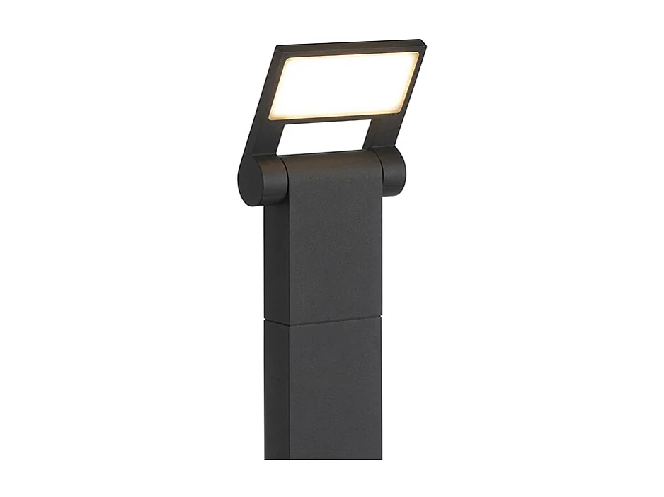 Poteau extérieur moderne gris avec LED IP54 - Zane