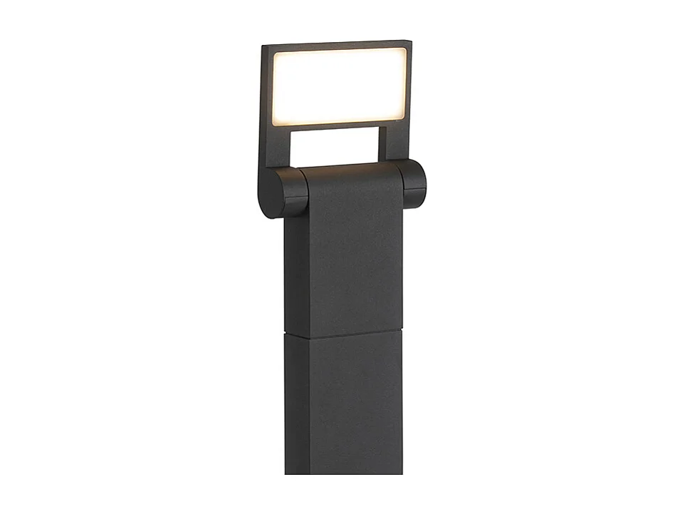 Poteau extérieur moderne gris avec LED IP54 - Zane