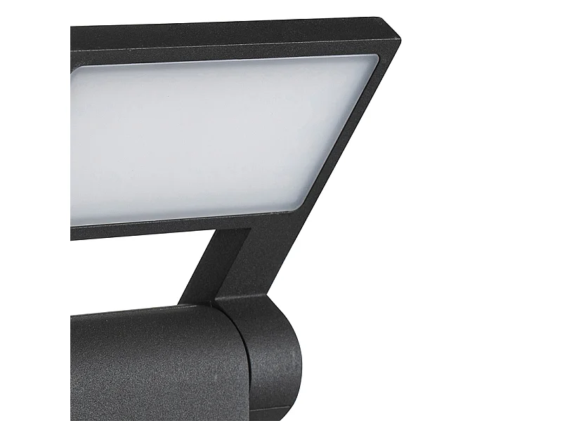 Poteau extérieur moderne gris avec LED IP54 - Zane