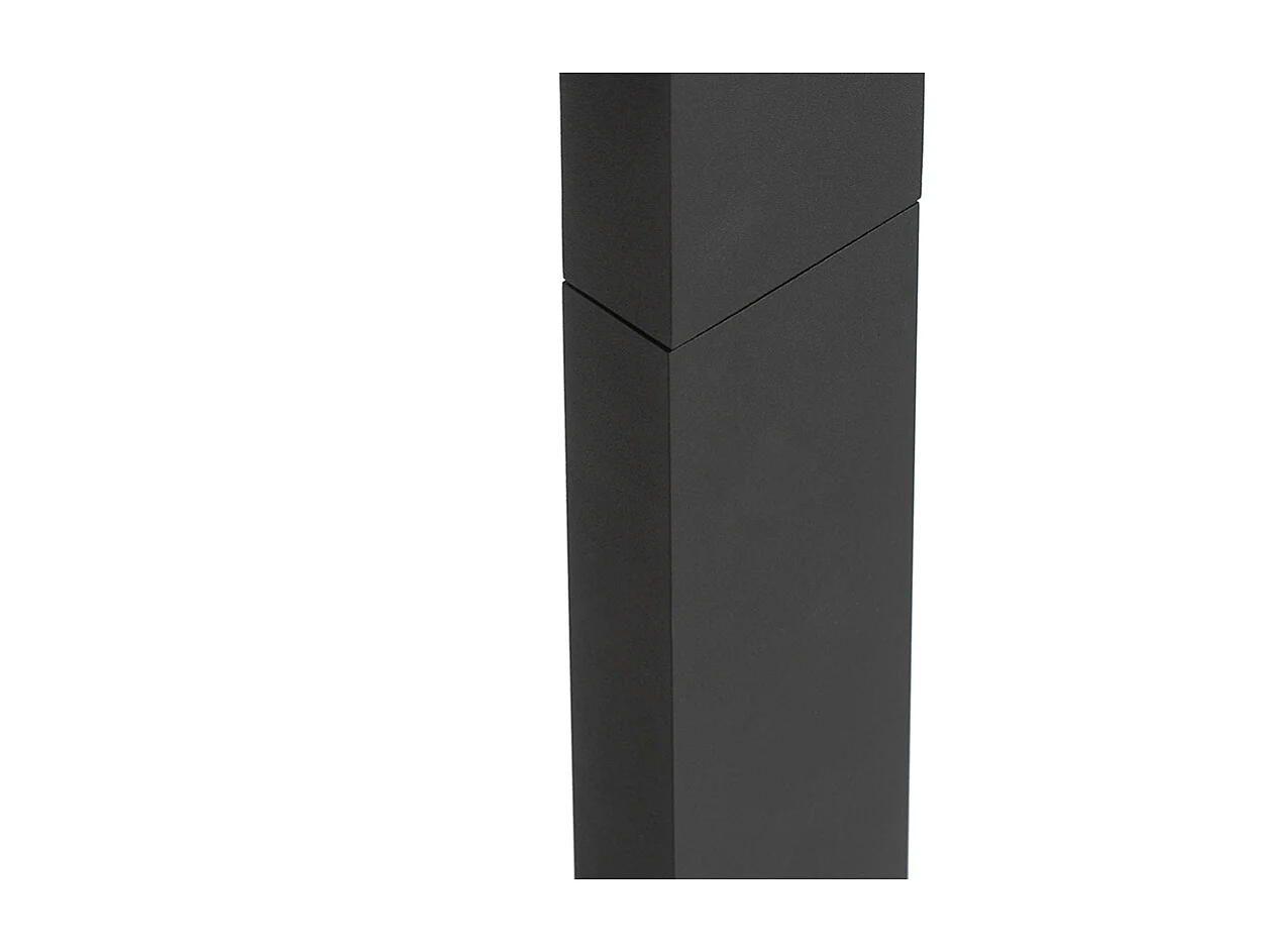 Poteau extérieur moderne gris avec LED IP54 - Zane