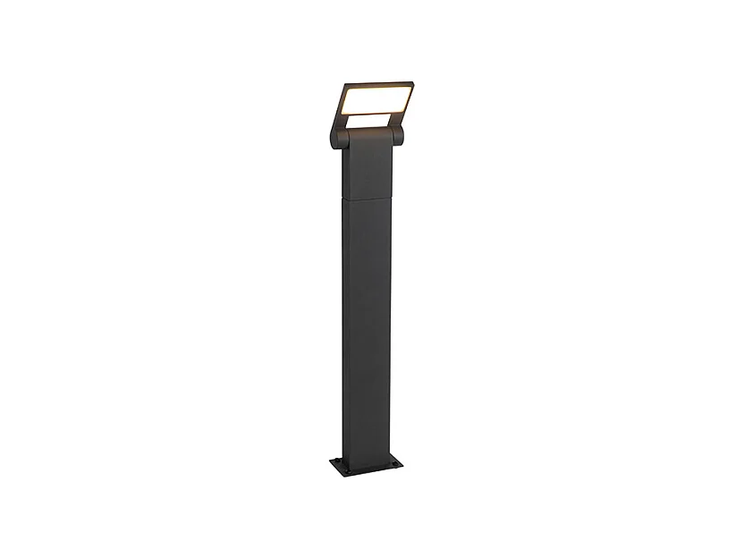 Poteau extérieur moderne gris avec LED IP54 - Zane