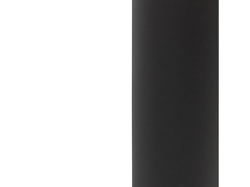 Lampe d'extérieur noire avec abat-jour blanc opale 50 cm - Odense