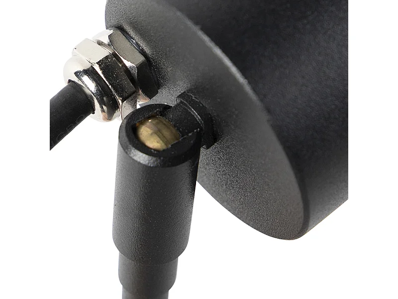 Spot orientable à piquet noir IP44 - Solo