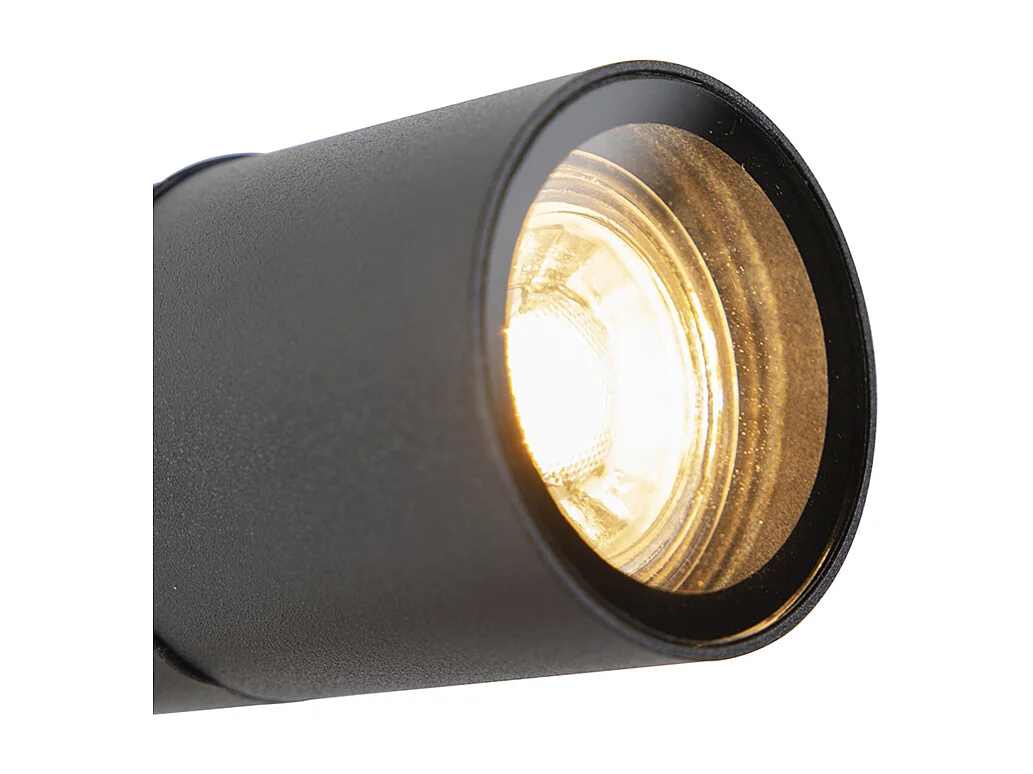 Spot orientable à piquet noir IP44 - Solo