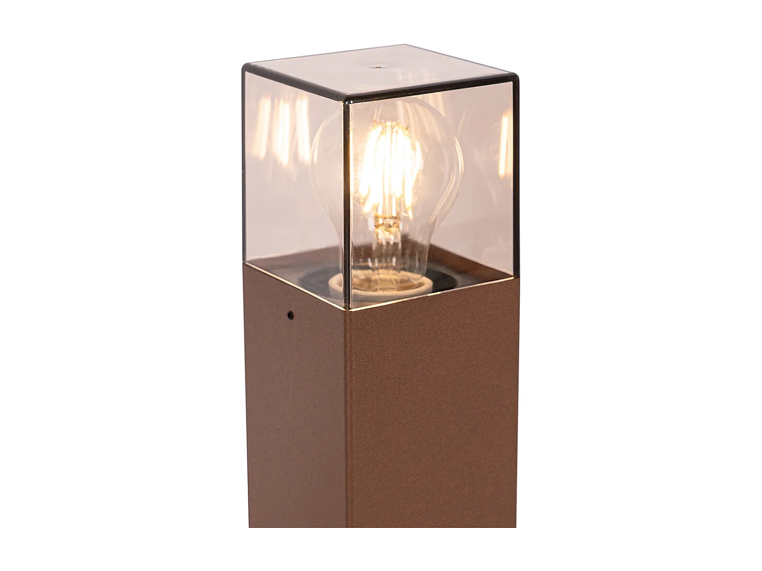 Lampe d'extérieur 30 cm rouille avec piquet de terre et presse-étoupe - Denmark