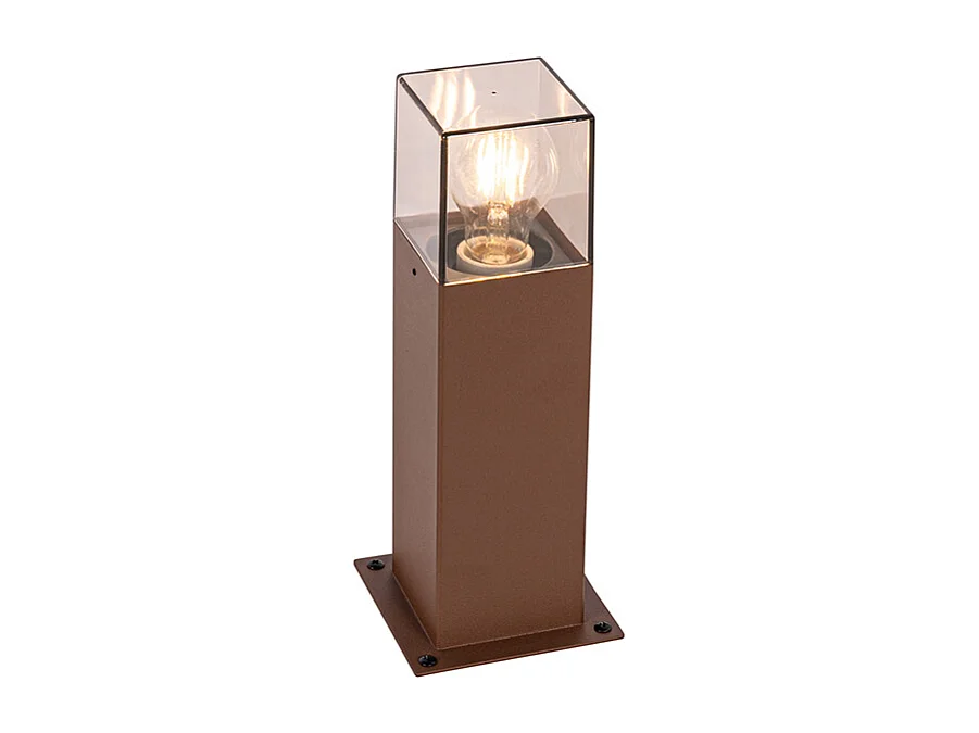Lampe d'extérieur 30 cm rouille avec piquet de terre et presse-étoupe - Denmark