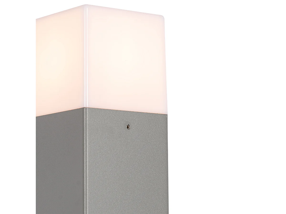 Lampe d'extérieur Danemark P70 grise avec piquet de terre et gaine de câble