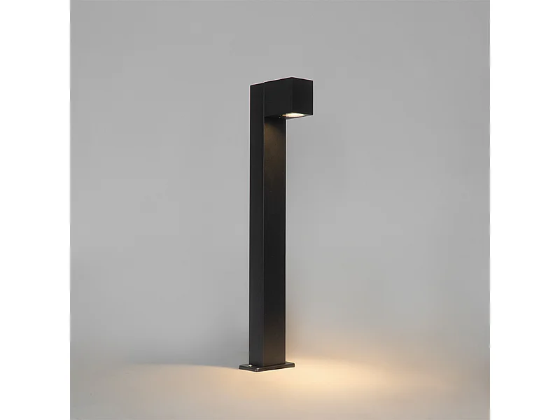 Lampe d'extérieur sur pied industrielle noire 65 cm IP44 - Baleno