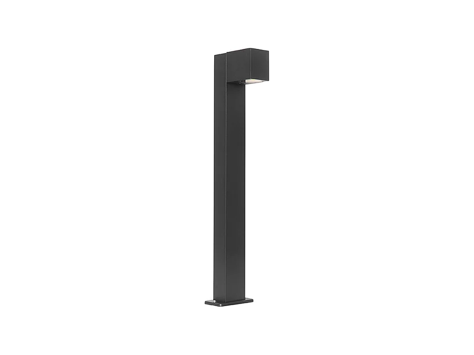 Lampe d'extérieur sur pied industrielle noire 65 cm IP44 - Baleno