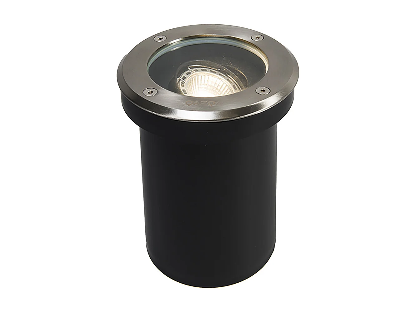 Lot de 3 spots de sol extérieurs acier orientables IP65 - Delux