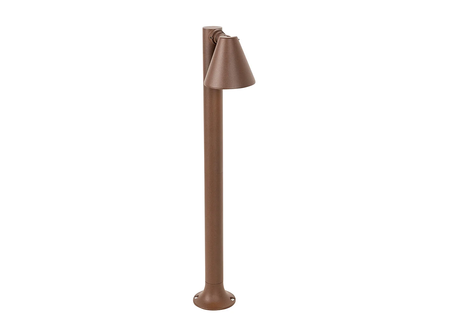 Borne d'extérieur moderne brun rouille 60 cm IP44 orientable - Ciara