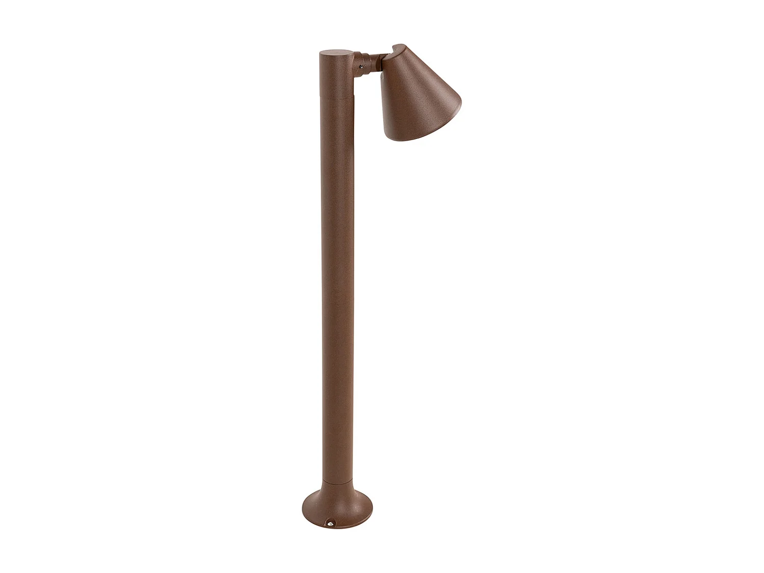 Borne d'extérieur moderne brun rouille 60 cm IP44 orientable - Ciara