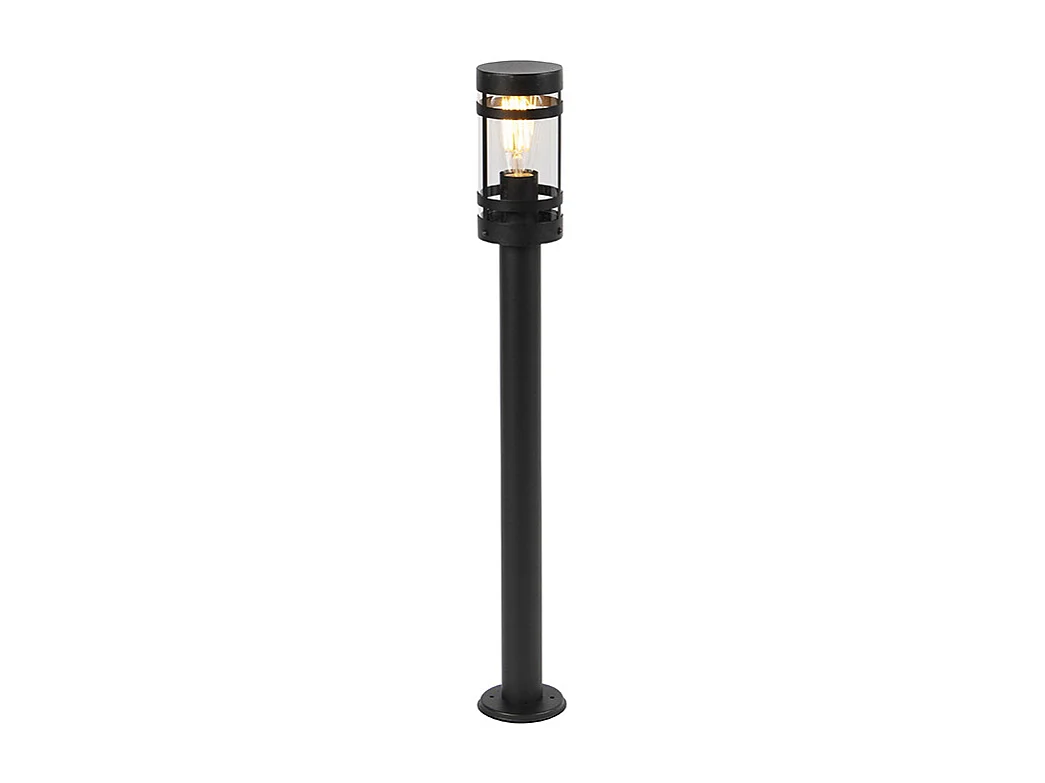 Lampe d'extérieur moderne noire 80 cm IP44 - Gleam