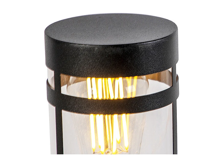 Lampe d'extérieur moderne noire 80 cm IP44 - Gleam