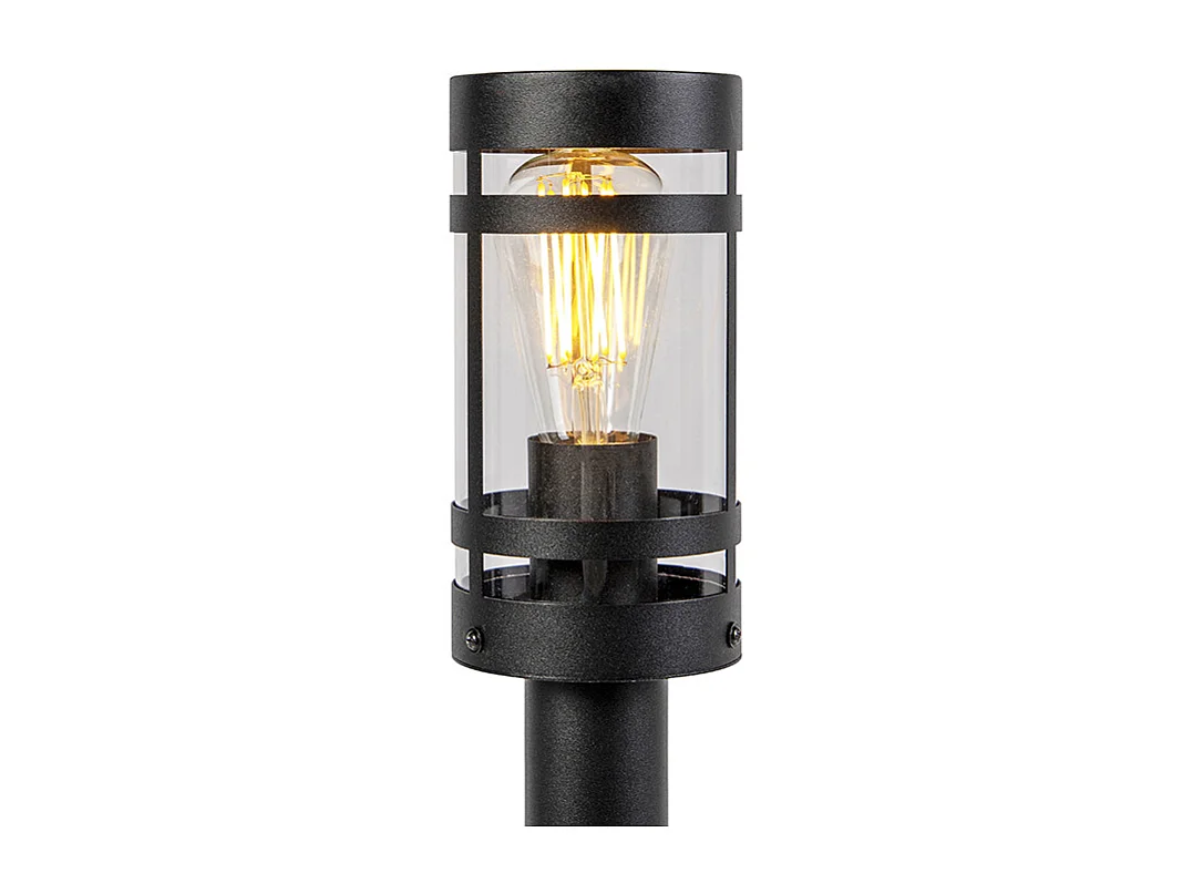 Lampe d'extérieur moderne noire 80 cm IP44 - Gleam