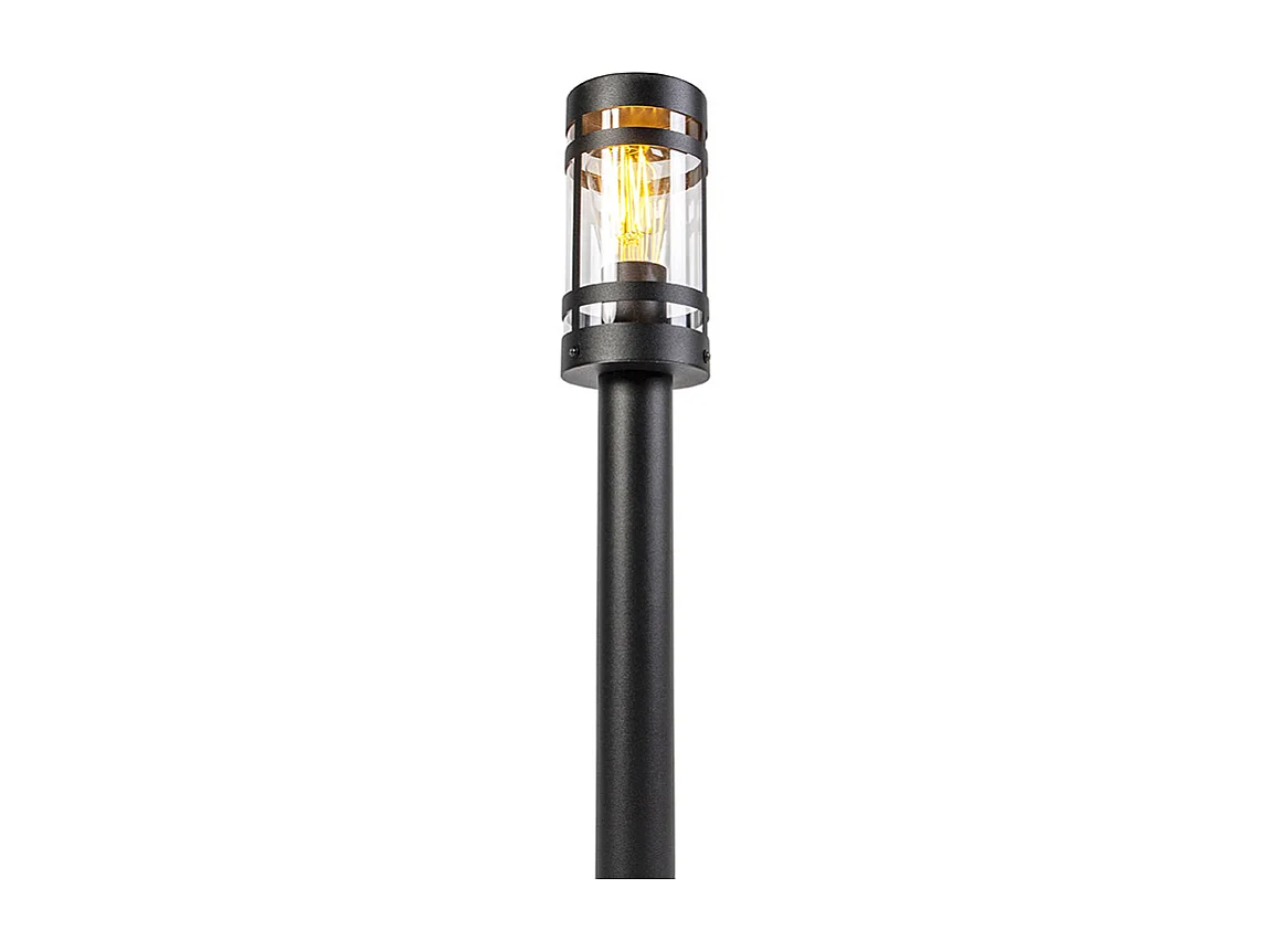 Lampe d'extérieur moderne noire 80 cm IP44 - Gleam