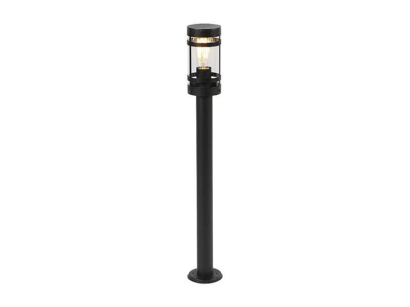 Lampe d'extérieur moderne noire 80 cm IP44 - Gleam