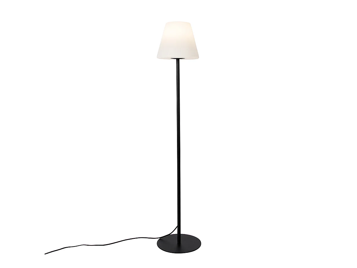 Lampadaire d'extérieur intelligent noir avec Wifi A60 - Virginia