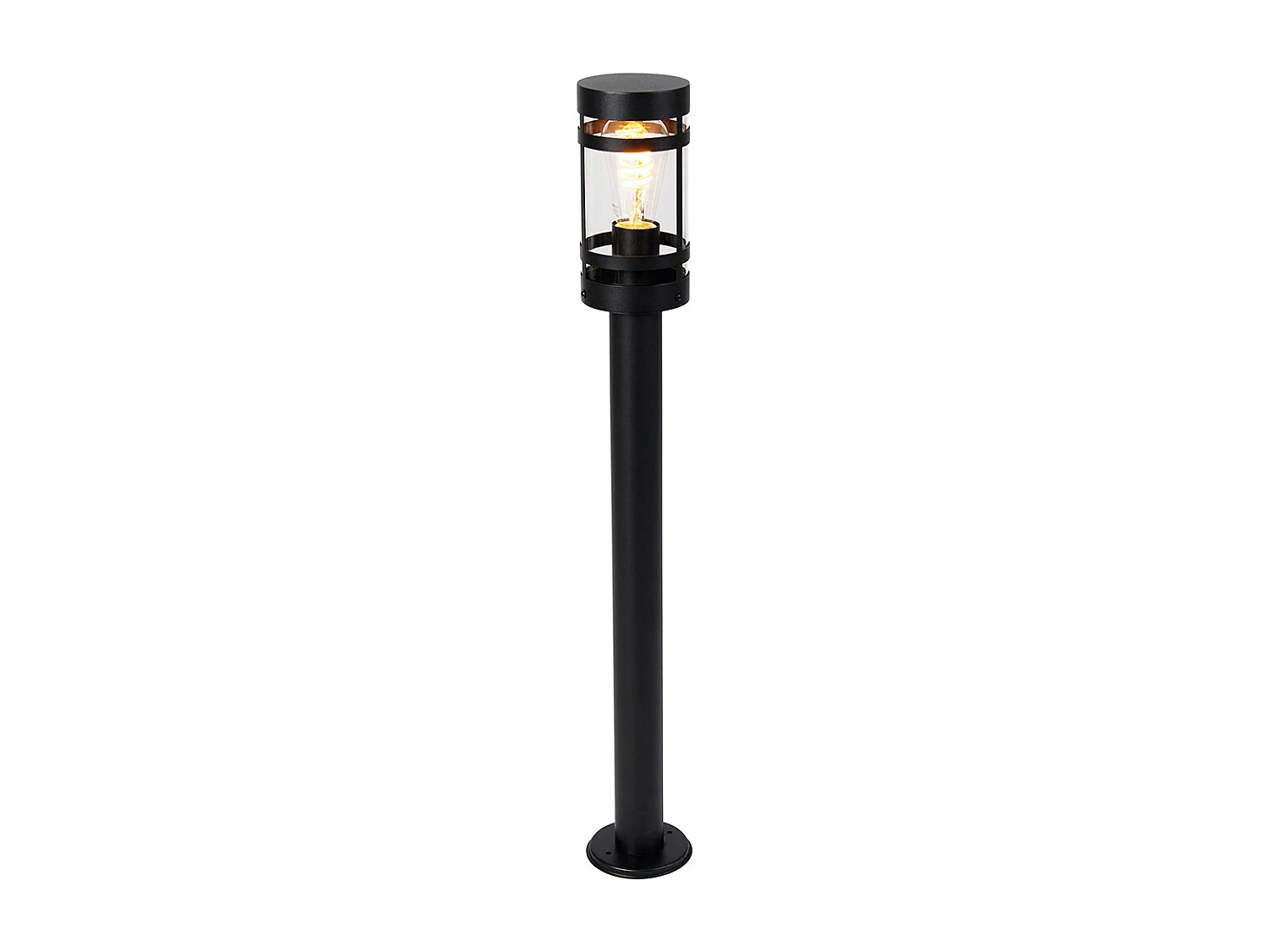 Lampe d'extérieur intelligente noire 80 cm IP44 avec Wifi ST64 - Gleam