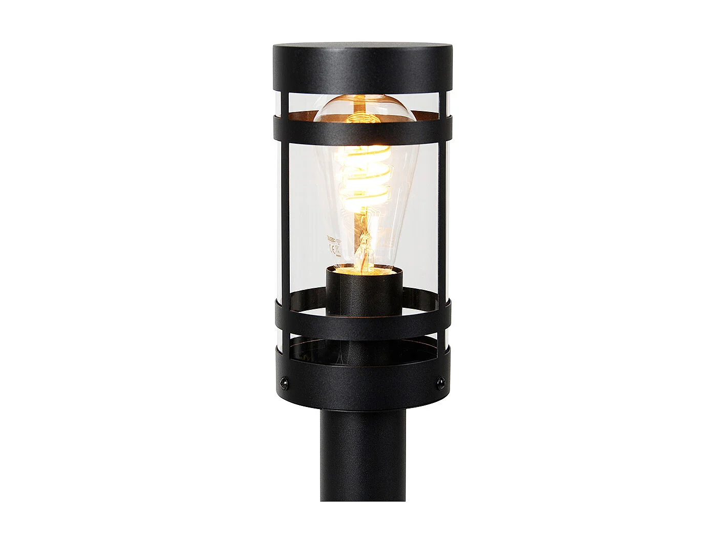 Lampe d'extérieur intelligente noire 80 cm IP44 avec Wifi ST64 - Gleam