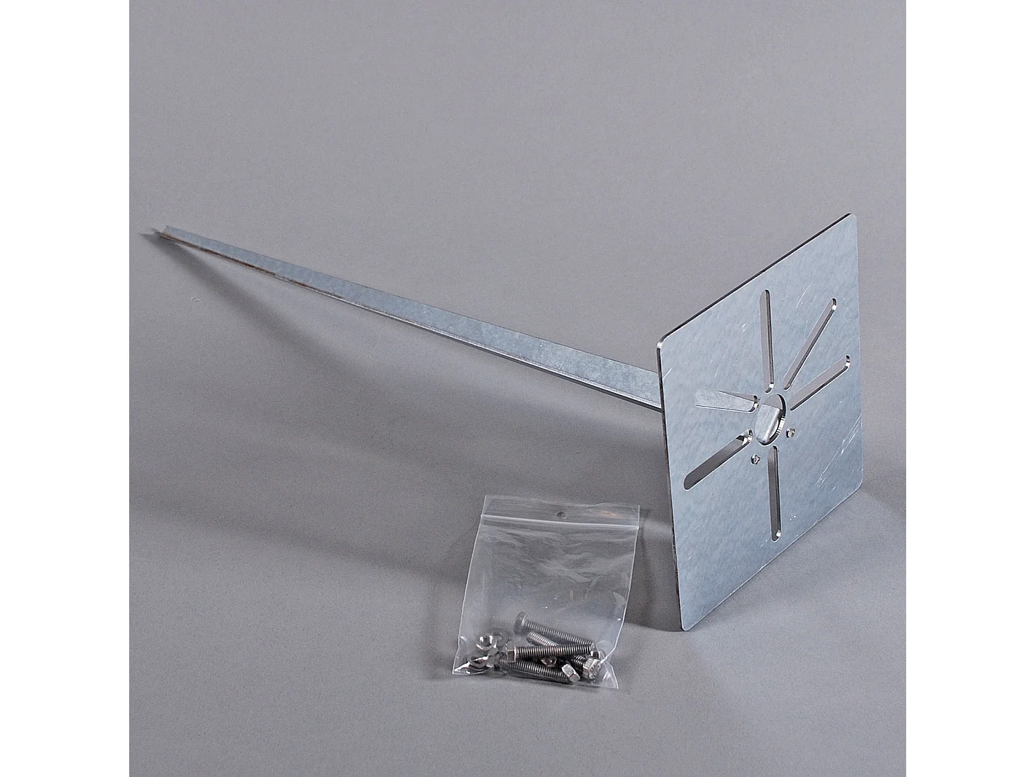 Lampe d'extérieur 50 cm grise avec piquet de terre et gaine de câble - Denmark