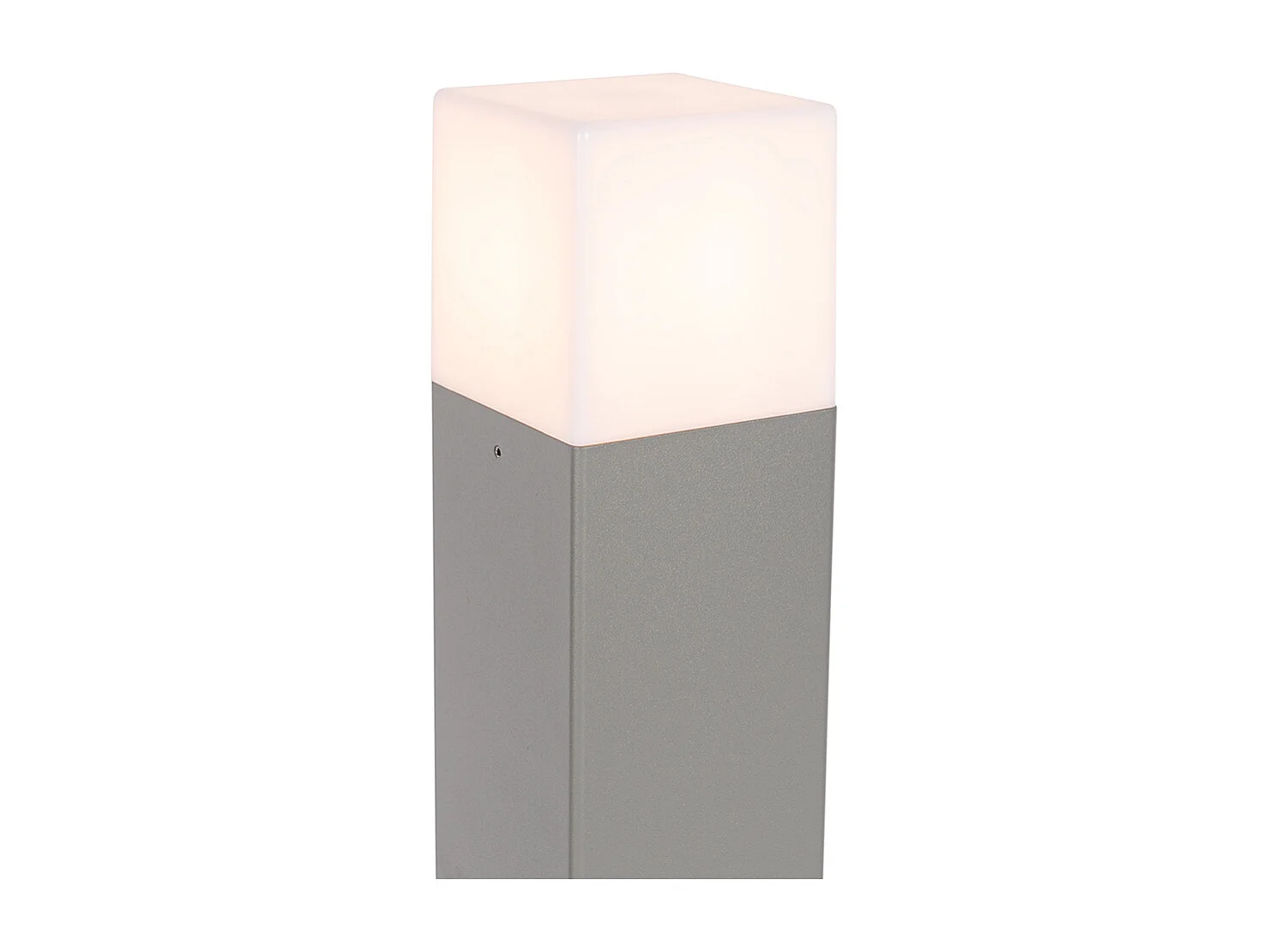 Lampe d'extérieur 50 cm grise avec piquet de terre et gaine de câble - Denmark