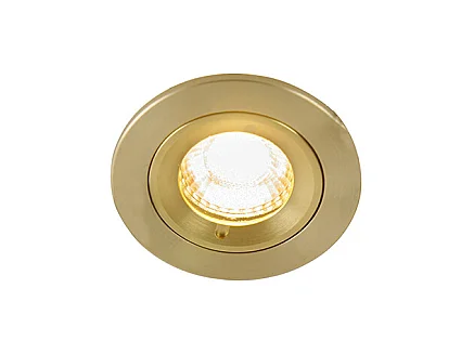 Spot encastré moderne rond doré IP44 - Xena Round