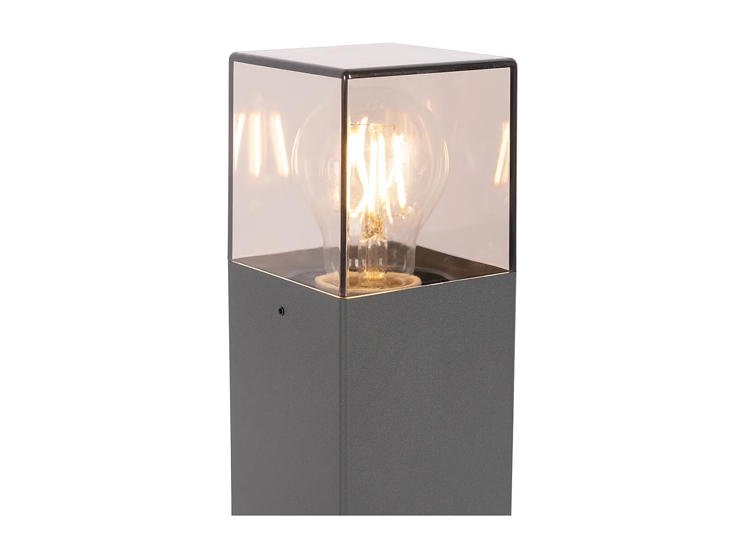 Lampadaire d'extérieur moderne 30 cm gris foncé IP44 - Denmark