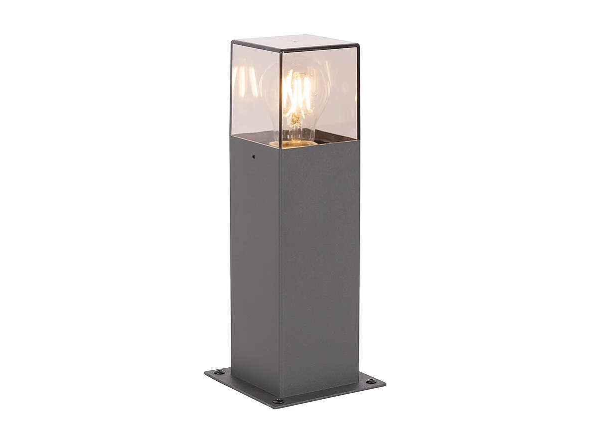 Lampadaire d'extérieur moderne 30 cm gris foncé IP44 - Denmark