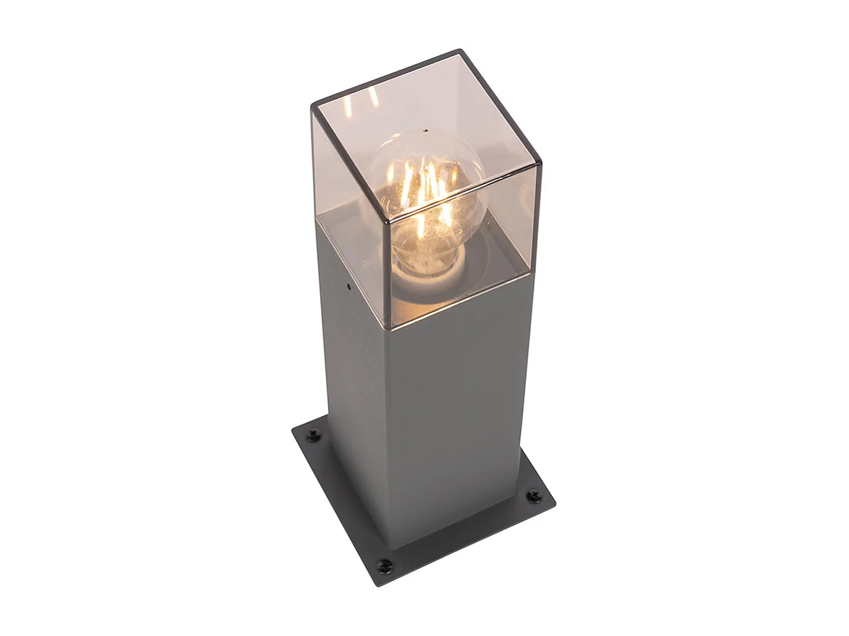 Lampadaire d'extérieur moderne 30 cm gris foncé IP44 - Denmark