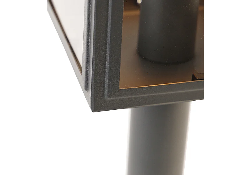 Lampadaire d'extérieur gris 50 cm IP44 - SUTTON