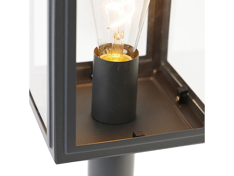 Lampadaire d'extérieur gris 50 cm IP44 - Sutton