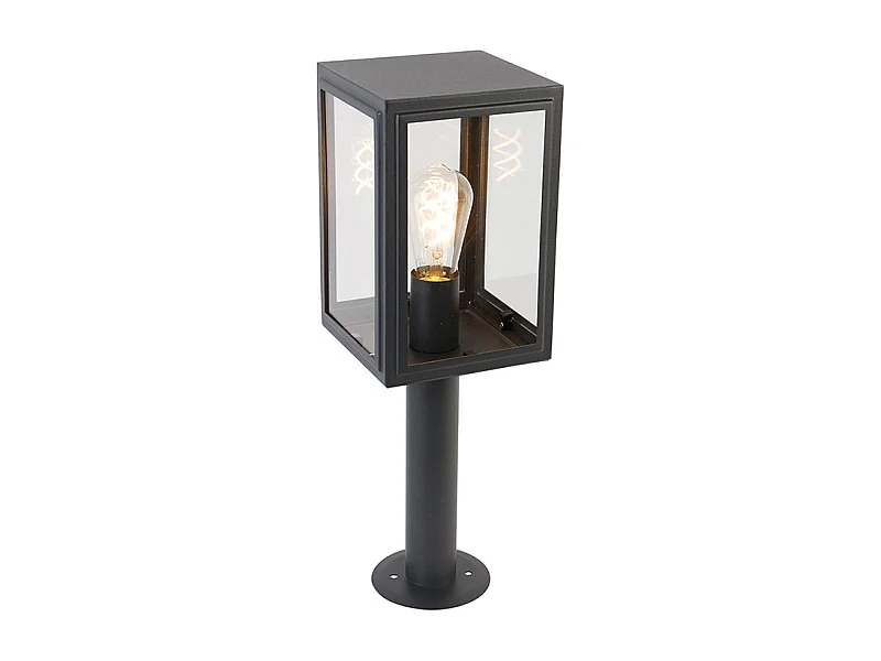 Lampadaire d'extérieur gris 50 cm IP44 - Sutton