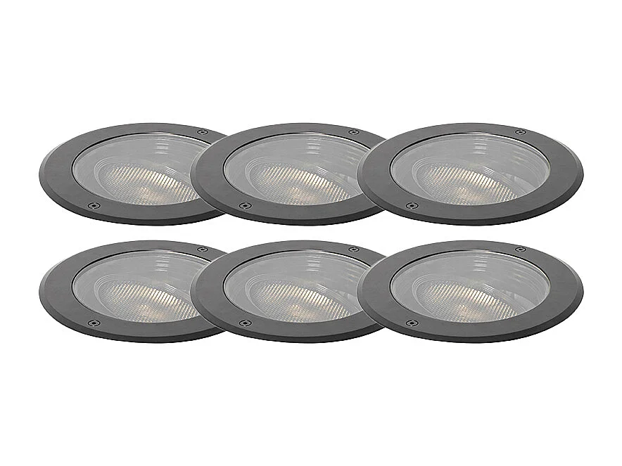 Set de 6 spots de sol AR111 orientables IP65 - DELUX HONEY