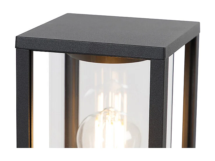 Lampe d'extérieur sur pied noire 100 cm avec piquet et passe-câble - Charlois