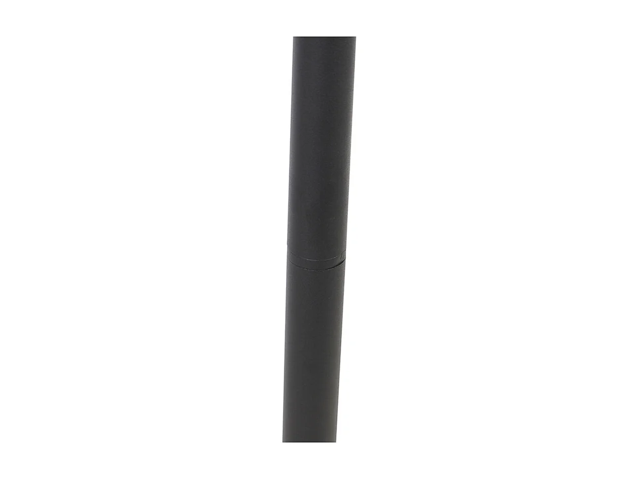 Lampadaire d'extérieur noir 100 cm avec piquet de terre et presse-étoupe - Charlois