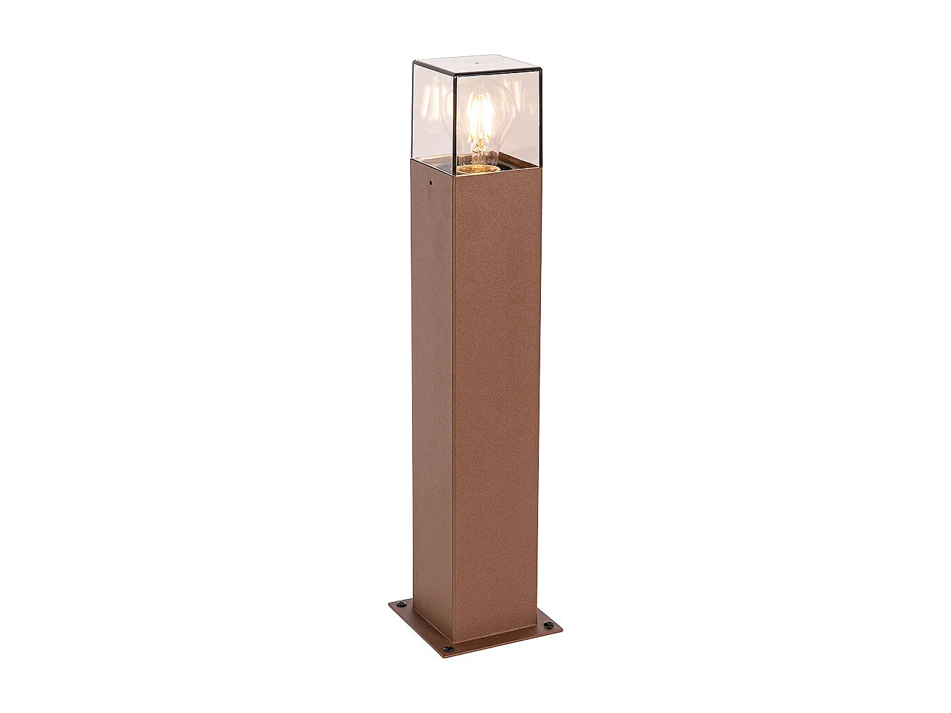 Lampadaire d'extérieur industriel brun rouille 50 cm IP44 - Danemark