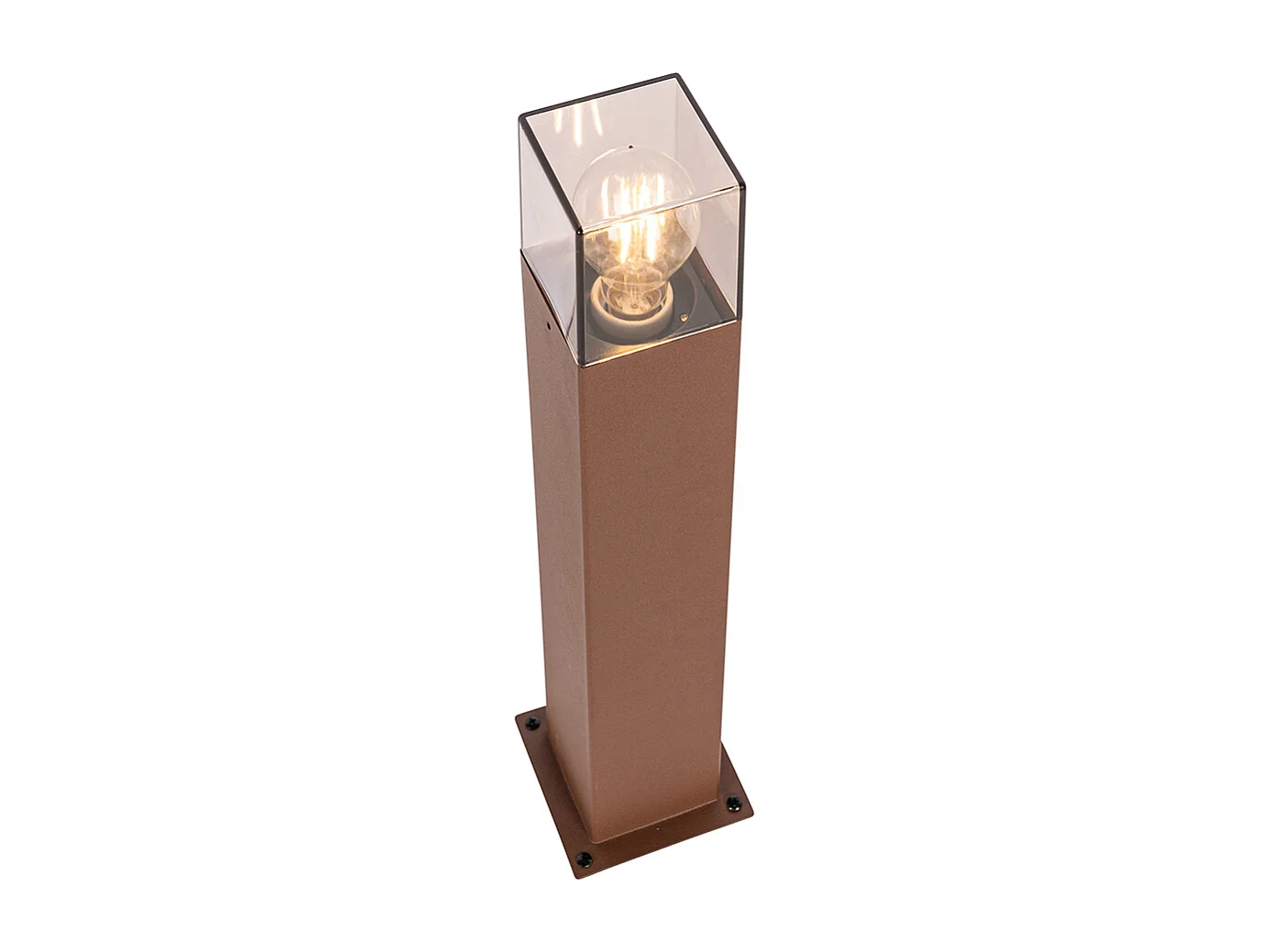 Lampadaire d'extérieur industriel brun rouille 50 cm IP44 - Danemark