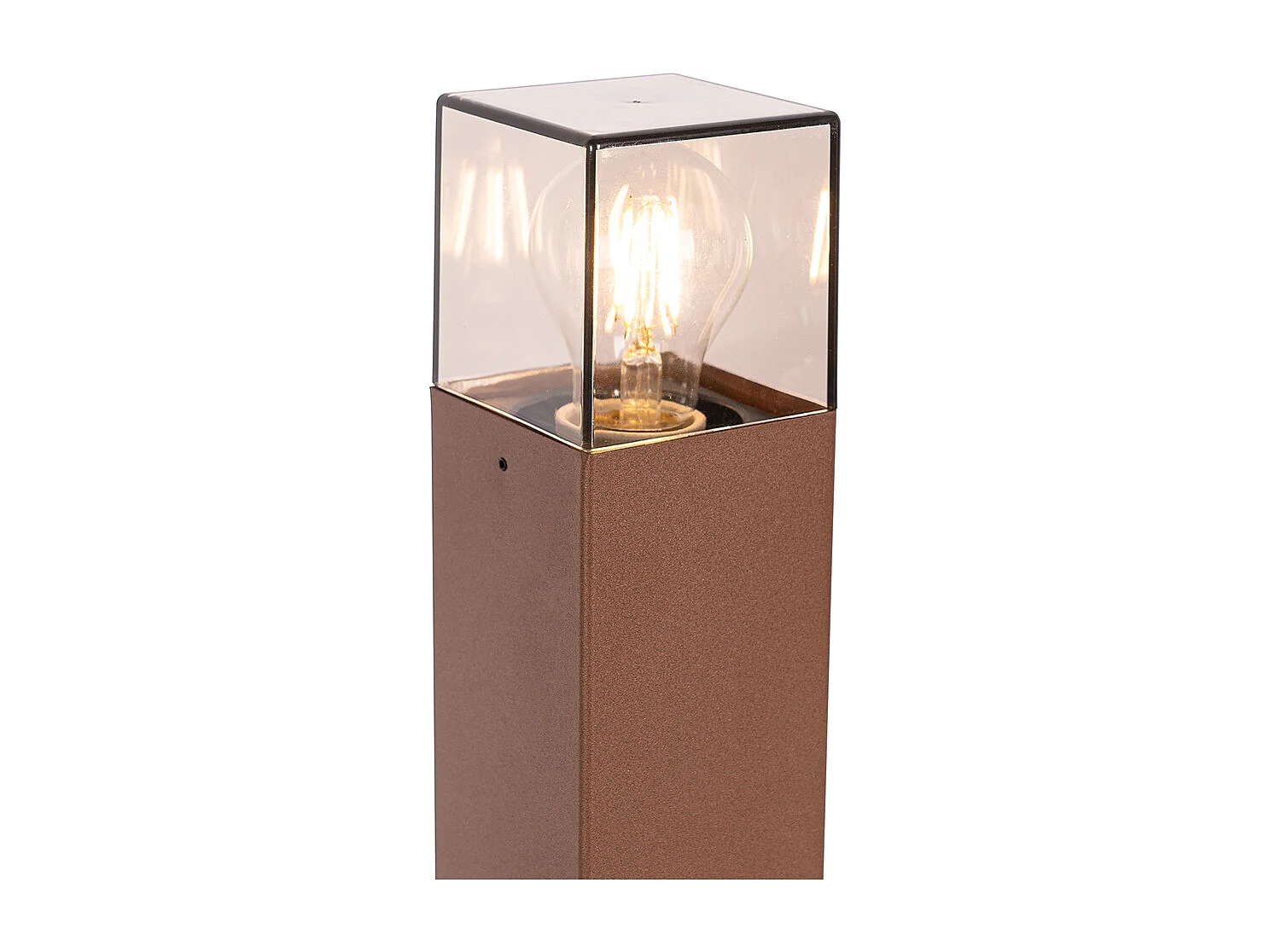 Lampadaire d'extérieur industriel brun rouille 50 cm IP44 - Danemark