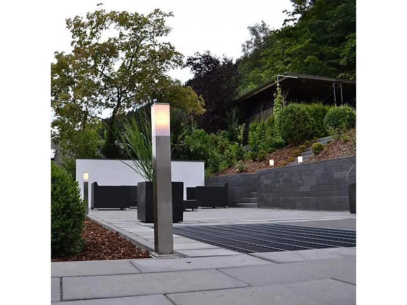 Lampadaire moderne d'extérieur en acier 80 cm IP44 - Malios