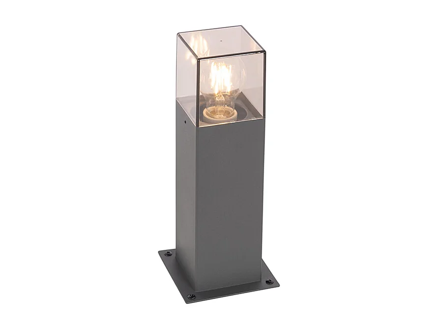 Lampe d'extérieur 30 cm anthracite avec piquet de terre et gaine de câble - Danemark