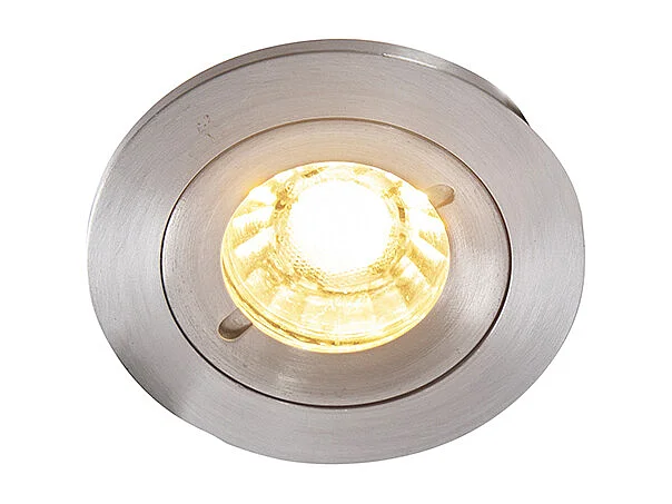 Spot encastrable intelligent acier rond IP44 incl. Wifi GU10 - Xena
