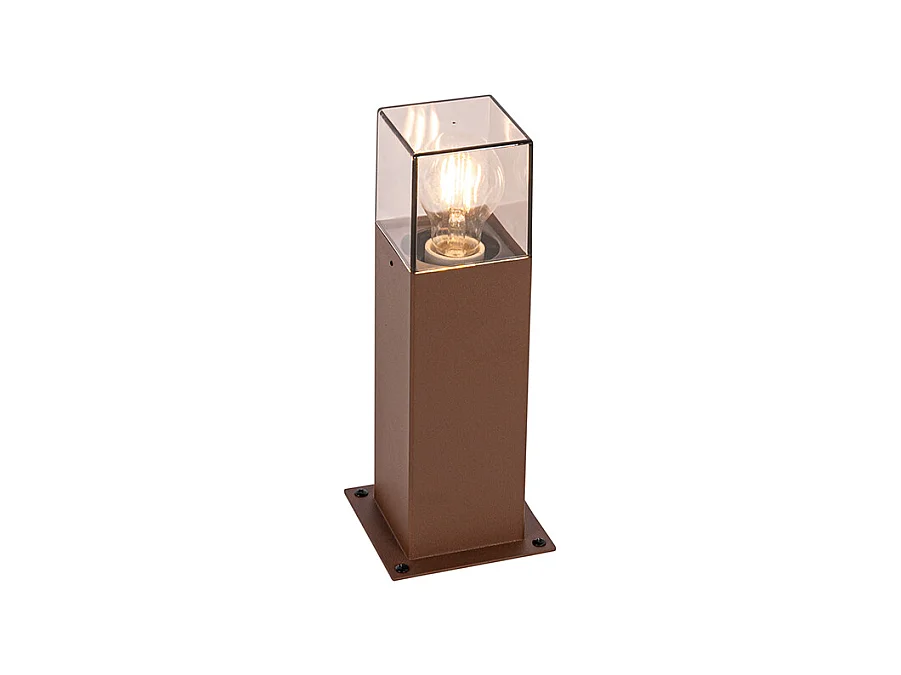 Lampe d'extérieur sur pied industrielle marron rouille 30 cm IP44 - Danemark