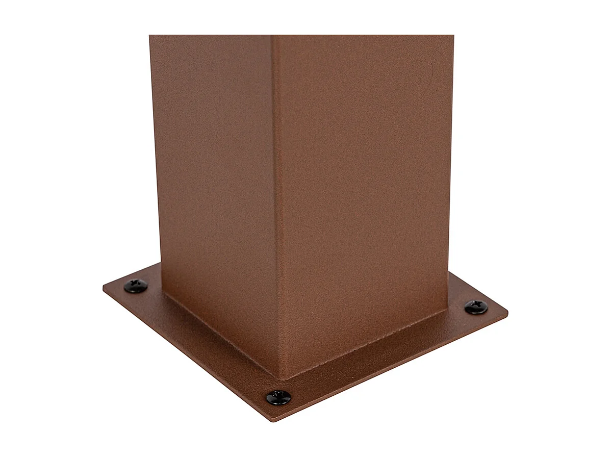 Lampadaire d'extérieur industriel brun rouille 30 cm IP44 - Denmark