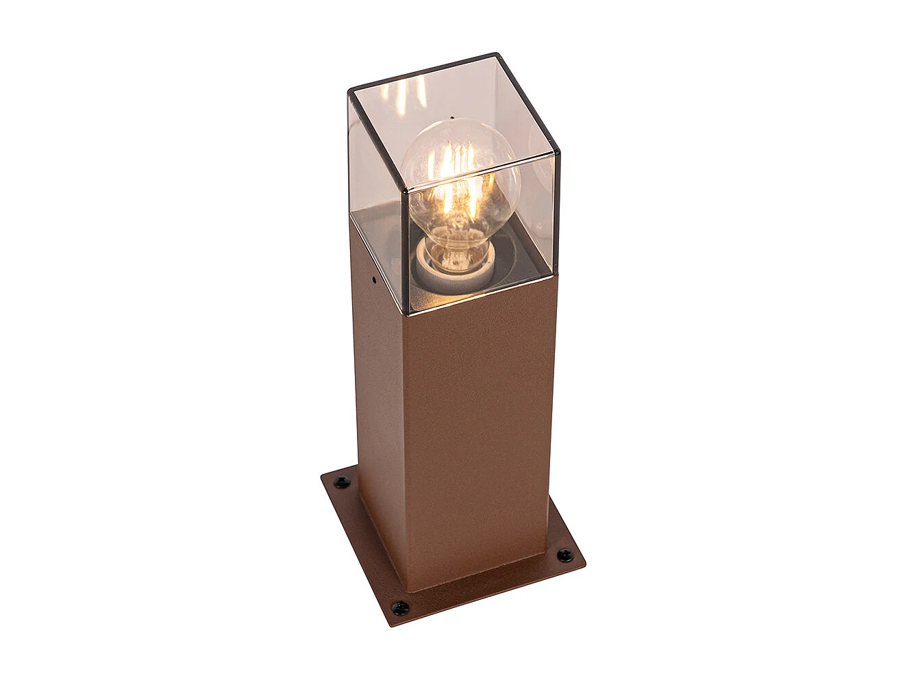 Lampadaire d'extérieur industriel brun rouille 30 cm IP44 - Denmark